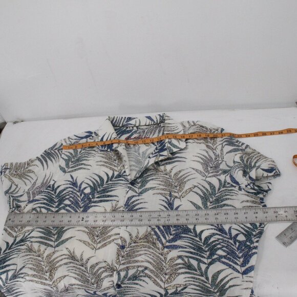 Robert graham shirt mens 4XL Mar Azul Gauze Cotton Cheetah Palm Leaf classic fit - Picture 13 of 16